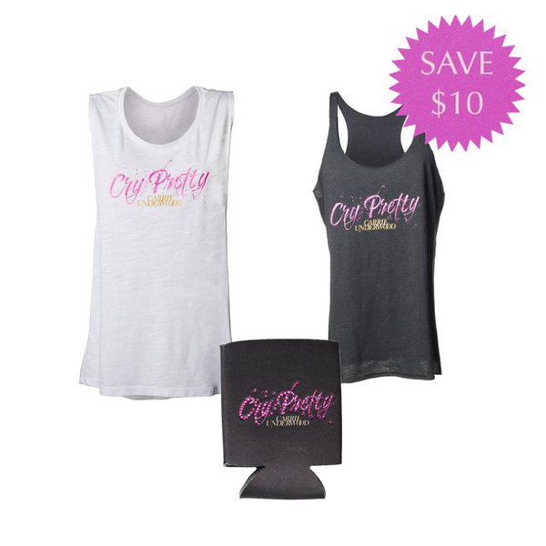 "Cry Pretty" Tanks & Koozie Pack
