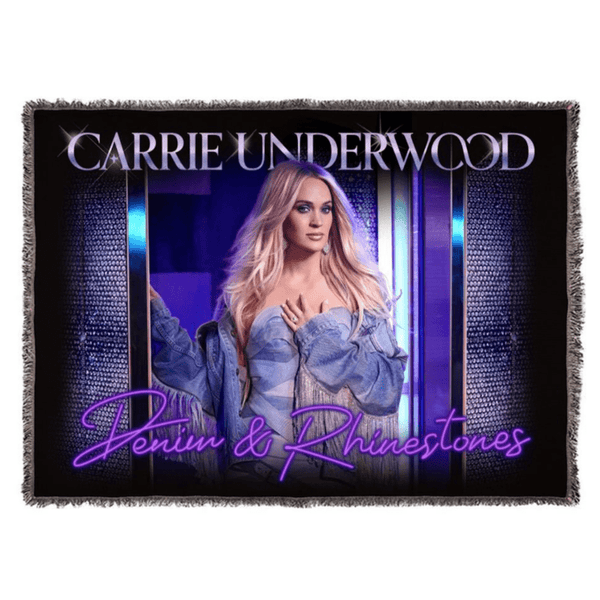 Denim & Rhinestones Sublimated Throw