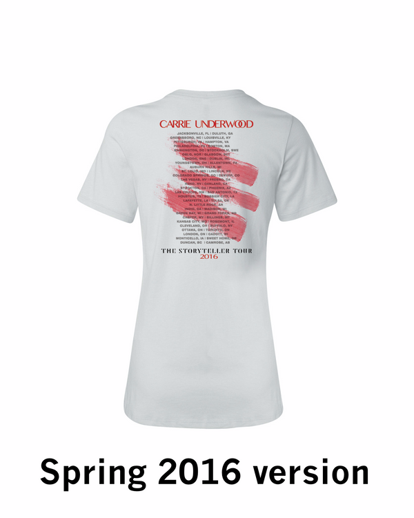 Ladies White Itinerary T-Shirt