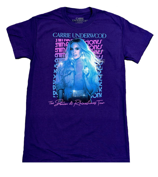 Purple Denim & Rhinestones Tour Photo T-Shirt