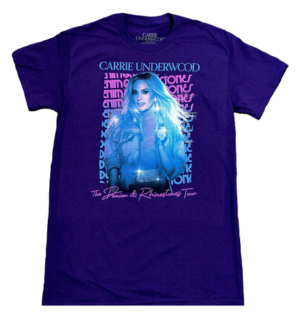 Purple Denim & Rhinestones Tour Photo T-Shirt