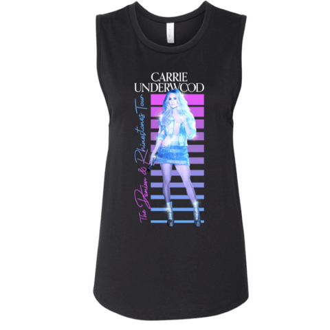 Black Denim & Rhinestones Tour Tank