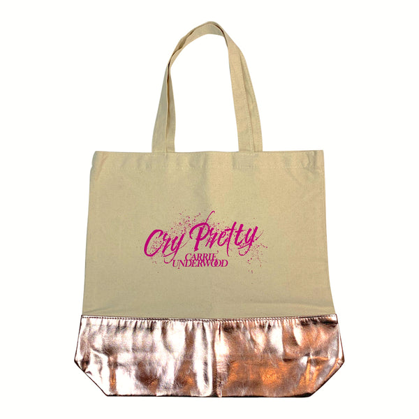 Cry Pretty Metallic Tote