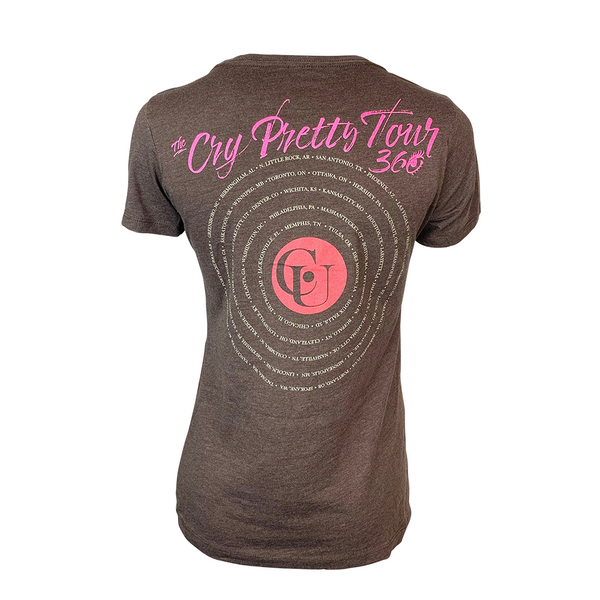 Ladies Cry Pretty Espresso Itinerary T-Shirt