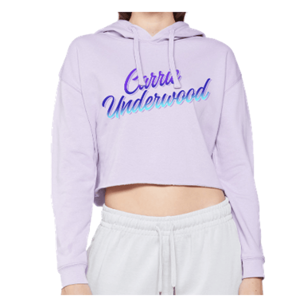 Lilac Carrie Underwood Cropped Hoodie