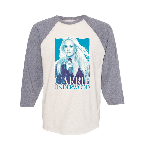 Carrie Blue Photo Raglan