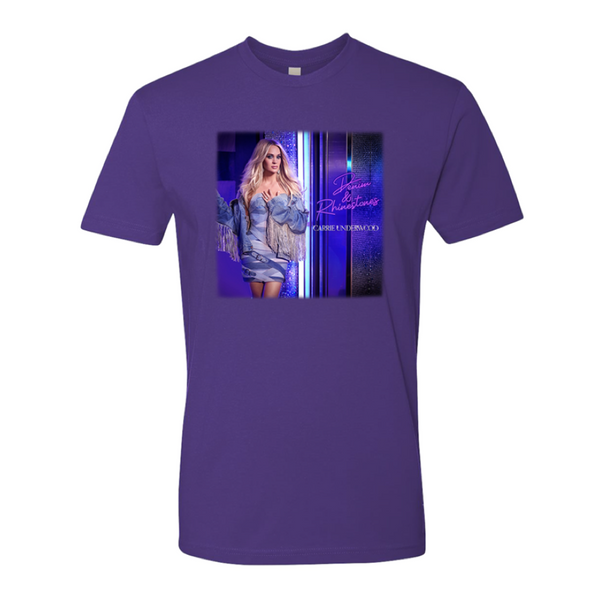 Purple Denim & Rhinestones Album Cover T-Shirt