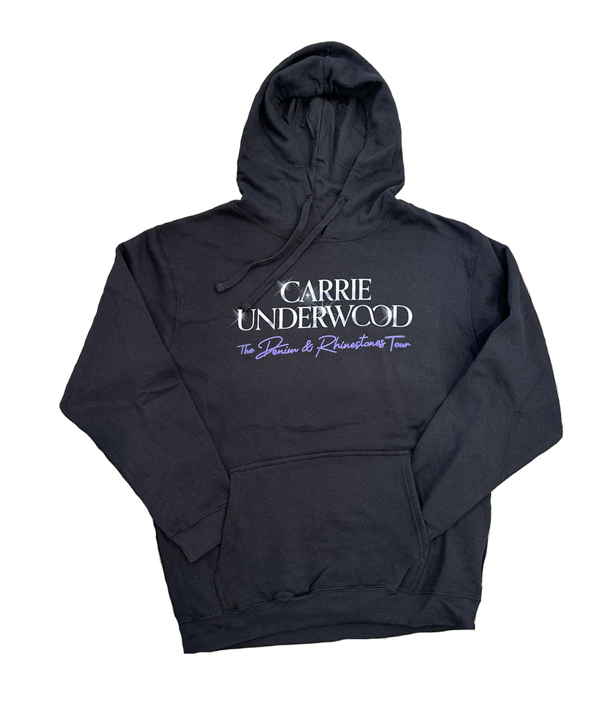 Black Denim Rhinestones Tour Hoodie – Carrie Underwood Online Store