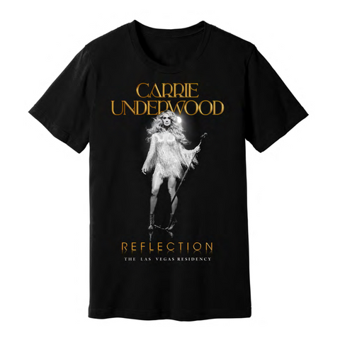 Black REFLECTION Full Fringe T-Shirt