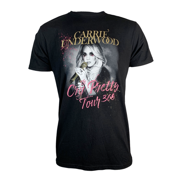 The Cry Pretty Tour 360 Black Admat Itinerary T-Shirt