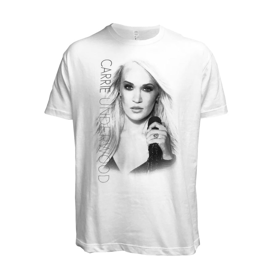 2 Calia by Carrie Underwood BLUE WHITE Short Sleeve Ruched Tshirt Top  Women's M