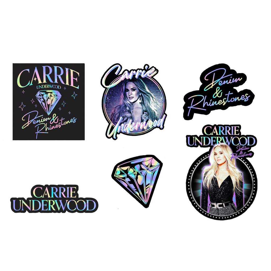 Denim & Rhinestones Sticker Pack – Carrie Underwood Online Store