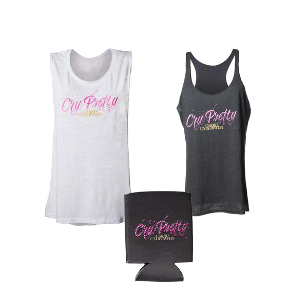 "Cry Pretty" Tanks & Koozie Pack