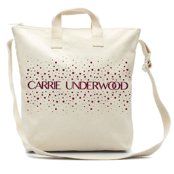 Glitter Print Canvas Bag