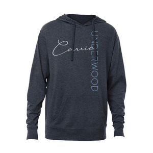 Navy Hooded Long Sleeve Shirt