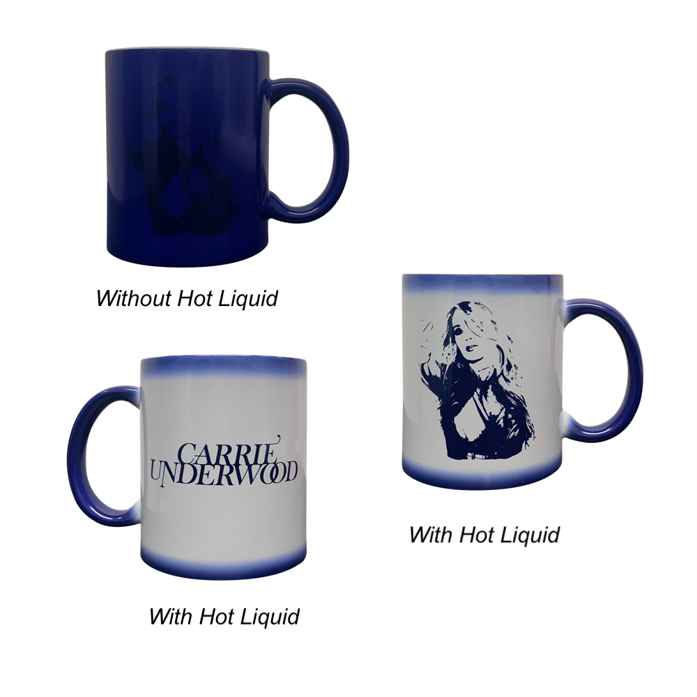 Blue Color Changing Carrie Mug – Carrie Underwood Online Store