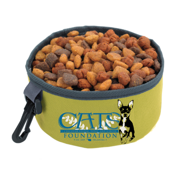 C.A.T.S. Foundation Travel Dog Bowl