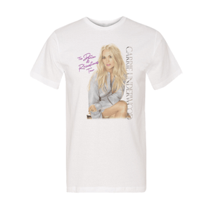 White Denim & Rhinestones Tour Photo Itinerary T-Shirt Front