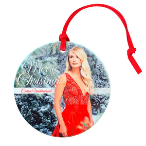 Red Dress Ceramic Ornament