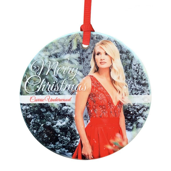 Red Dress Ceramic Ornament
