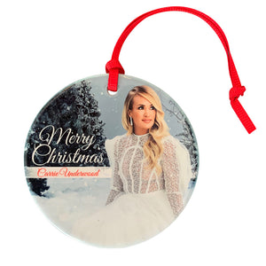 White Dress Ceramic Ornament