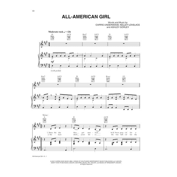 Carrie Underwood - Greatest Hits Songbook