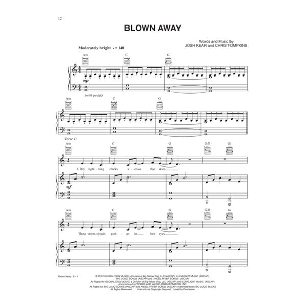 Carrie Underwood - Blown Away Songbook
