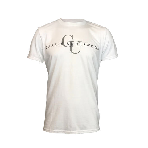 White Carrie Underwood Logo T-Shirt