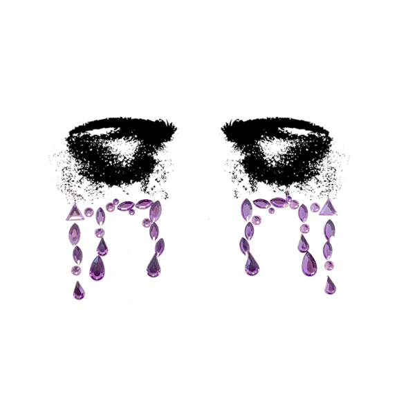 Rhinestone Tear Stickers