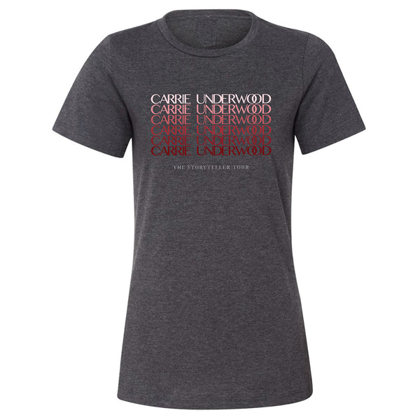 Ladies Charcoal Ombre T-Shirt