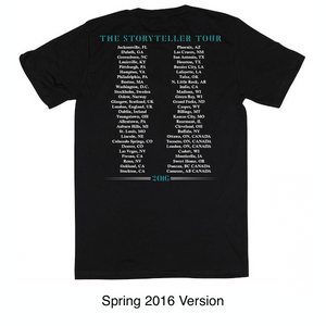 Black Glitter Storyteller Tour T-Shirt