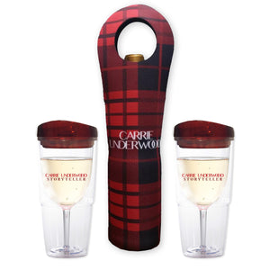 2 Storyteller Wine Tumblers with Wine Sleeve